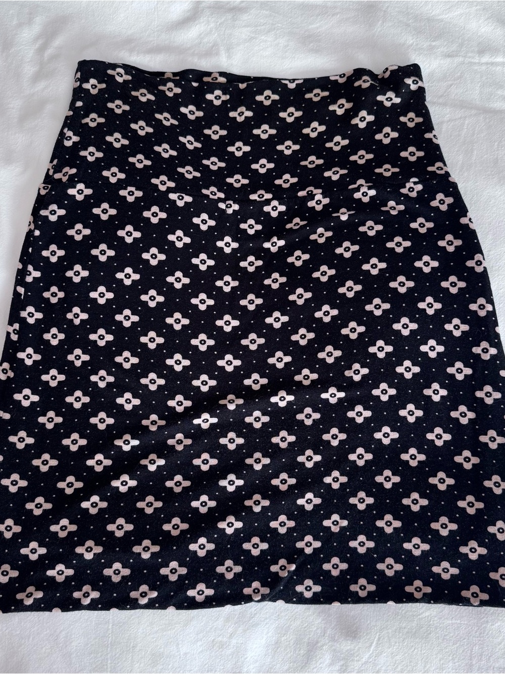 Black Floral Print Pencil Skirt - Forever 21